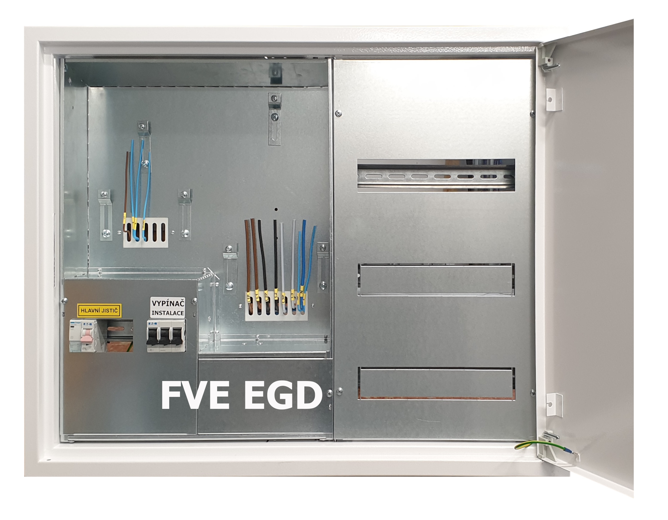 Elektroměrové rozvaděče RE 1/1 FVE + 54M podruž. část EGD